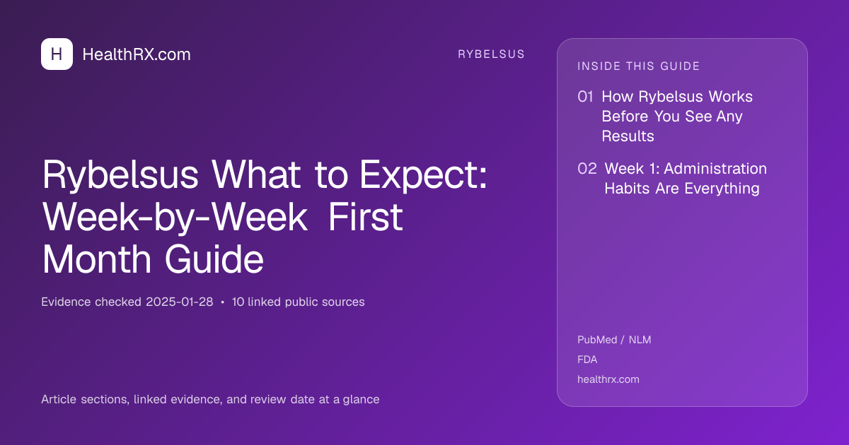 Evidence overview for Rybelsus What to Expect: Week-by-Week First Month Guide