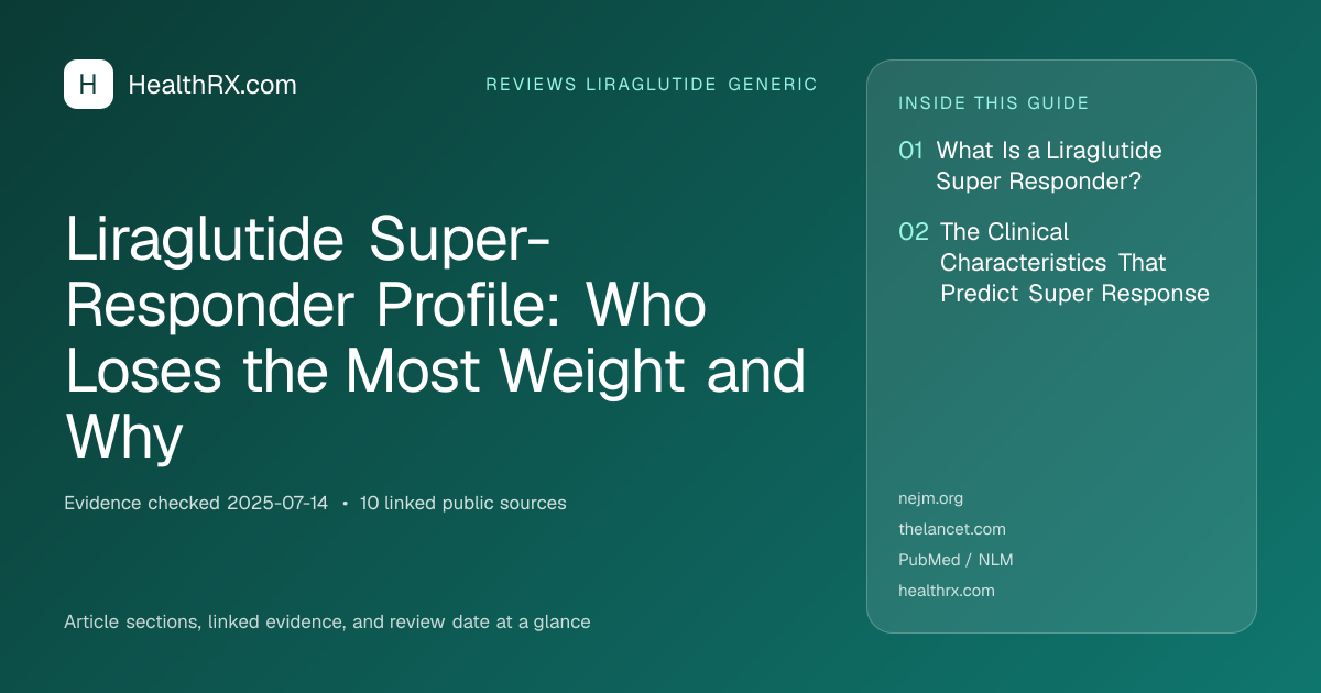 Evidence overview for Liraglutide Super-Responder Profile: Who Loses the Most Weight and Why
