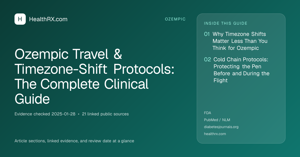 Evidence overview for Ozempic Travel & Timezone-Shift Protocols: The Complete Clinical Guide