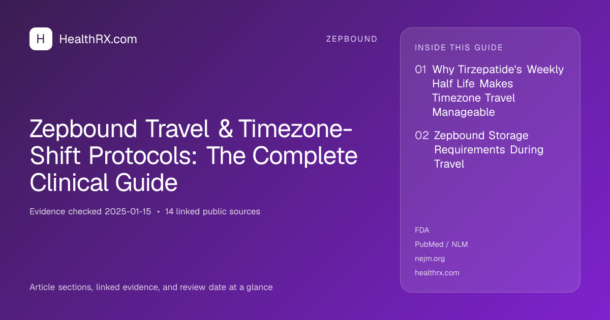 Evidence overview for Zepbound Travel & Timezone-Shift Protocols: The Complete Clinical Guide