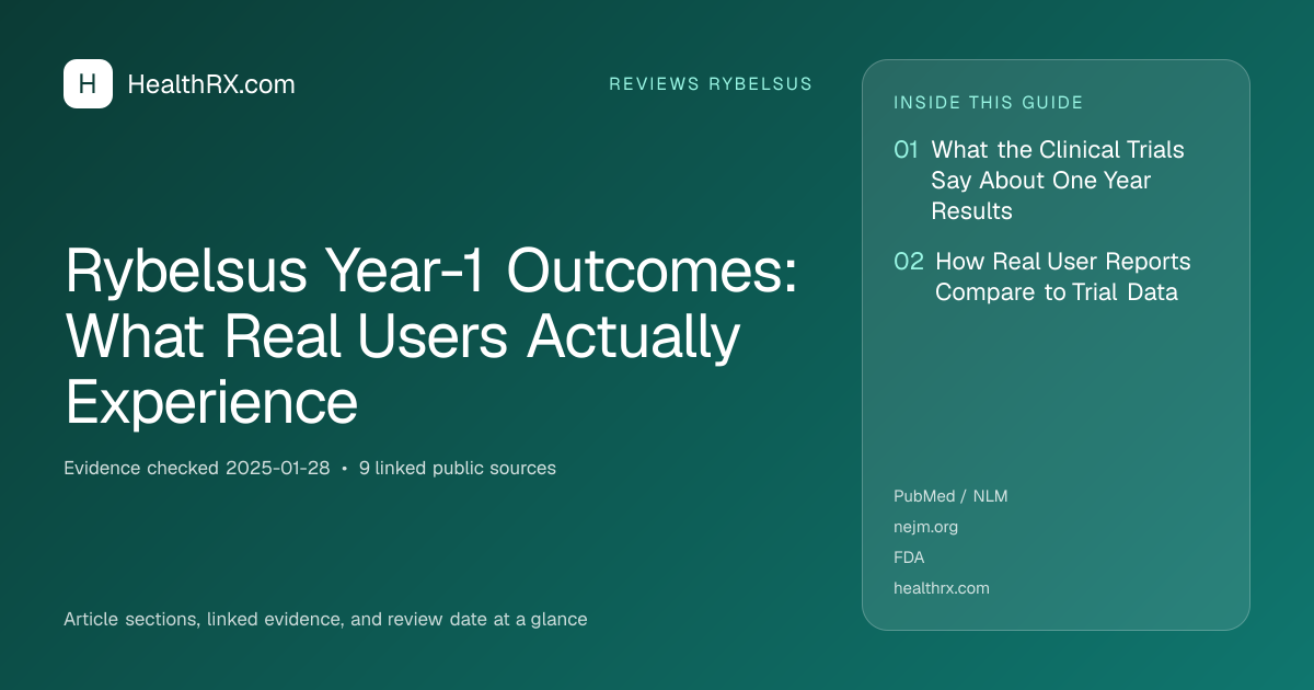 Evidence overview for Rybelsus Year-1 Outcomes: What Real Users Actually Experience