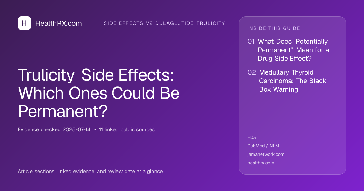 Evidence overview for Trulicity Side Effects: Which Ones Could Be Permanent?