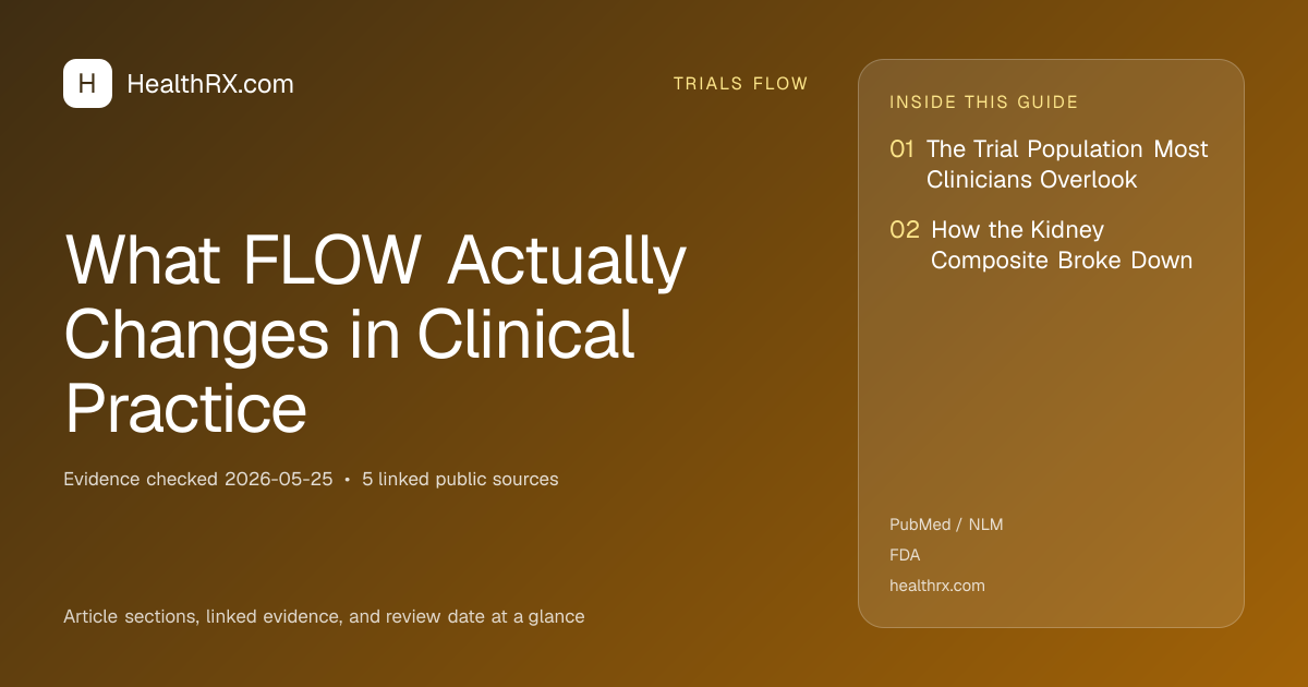 Evidence overview for What FLOW Actually Changes in Clinical Practice