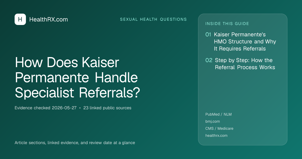 Evidence overview for How Does Kaiser Permanente Handle Specialist Referrals?