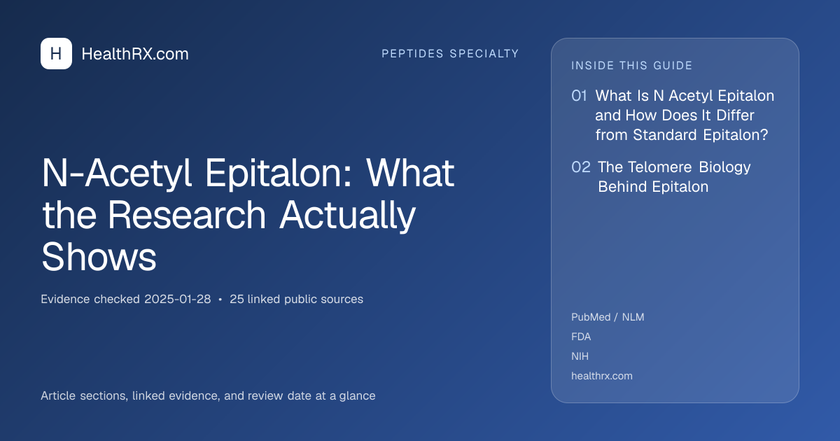 Evidence overview for N-Acetyl Epitalon: What the Research Actually Shows