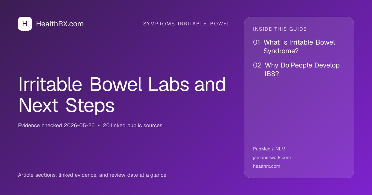 Evidence overview for Irritable Bowel Labs and Next Steps