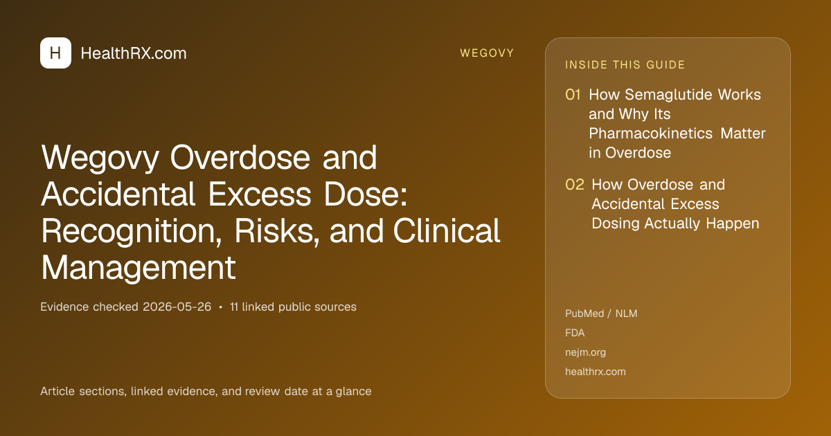 Evidence overview for Wegovy Overdose and Accidental Excess Dose: Recognition, Risks, and Clinical Management