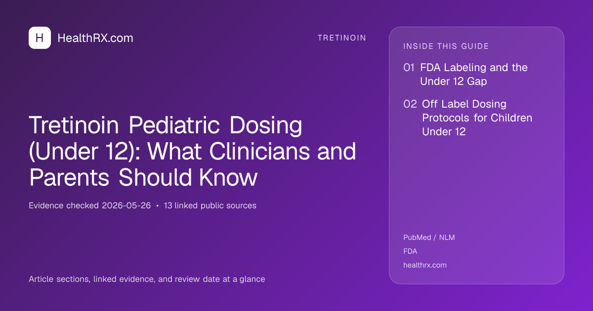 Evidence overview for Tretinoin Pediatric Dosing (Under 12): What Clinicians and Parents Should Know