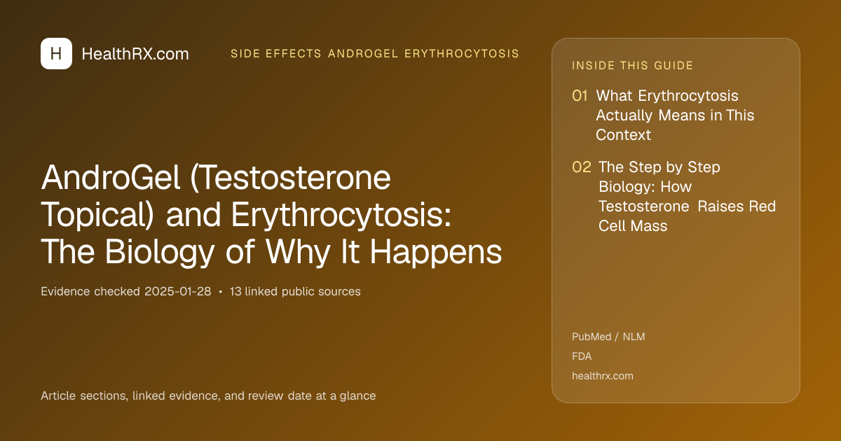 Evidence overview for AndroGel (Testosterone Topical) and Erythrocytosis: The Biology of Why It Happens