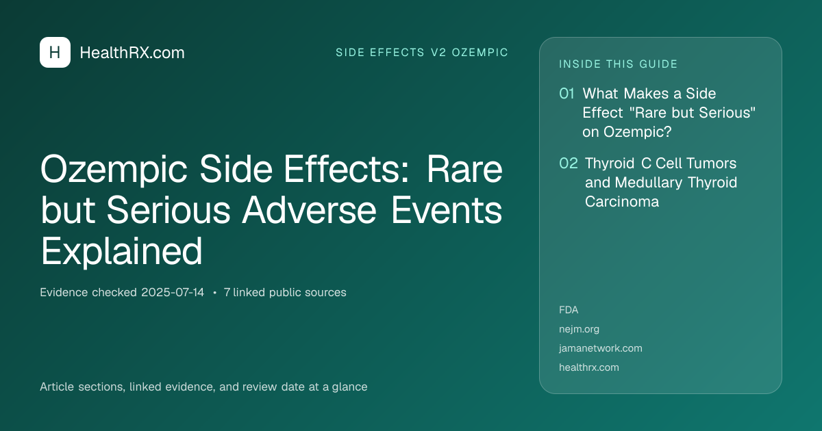 Evidence overview for Ozempic Side Effects: Rare but Serious Adverse Events Explained
