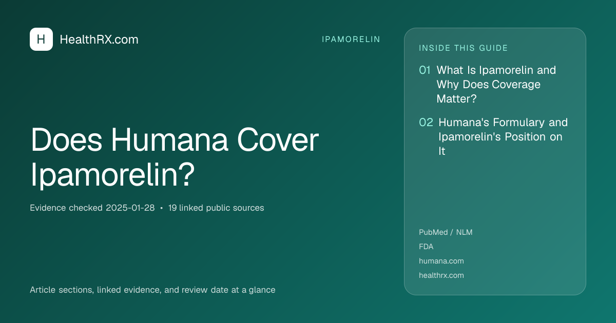 Evidence overview for Does Humana Cover Ipamorelin?
