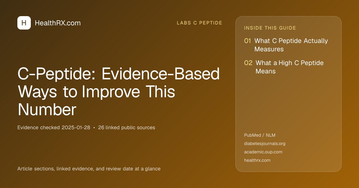 Evidence overview for C-Peptide: Evidence-Based Ways to Improve This Number