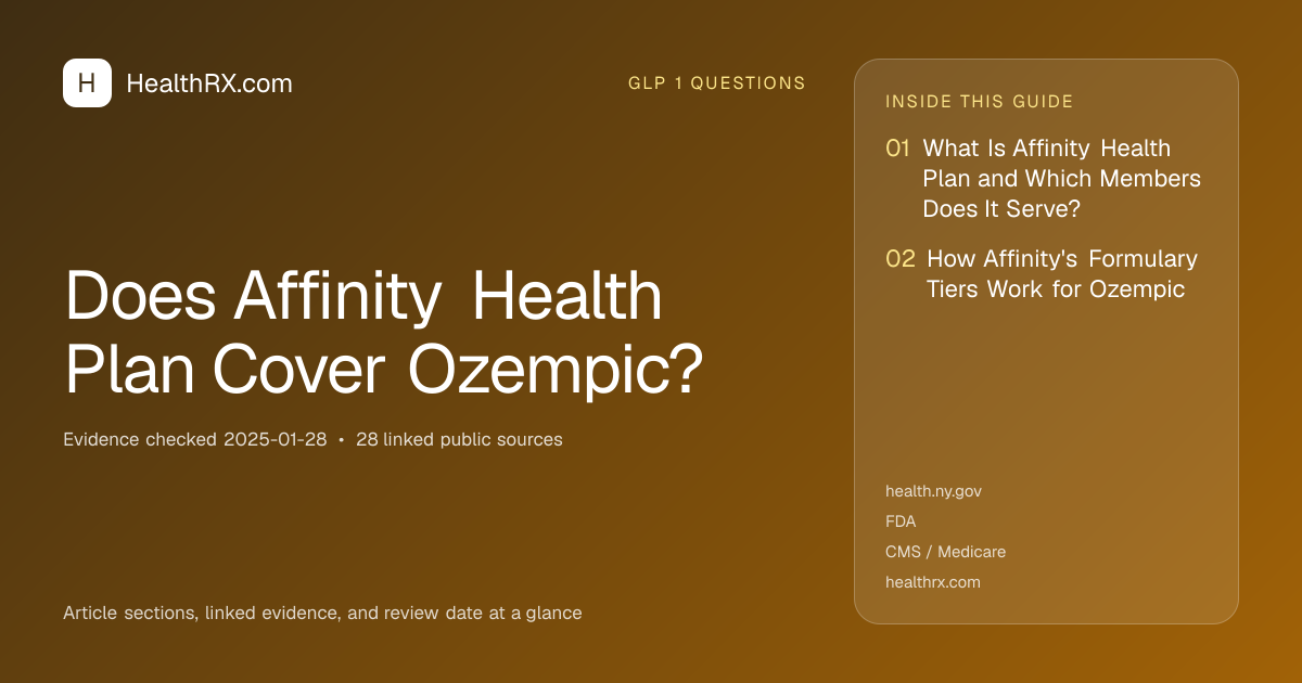 Evidence overview for Does Affinity Health Plan Cover Ozempic?