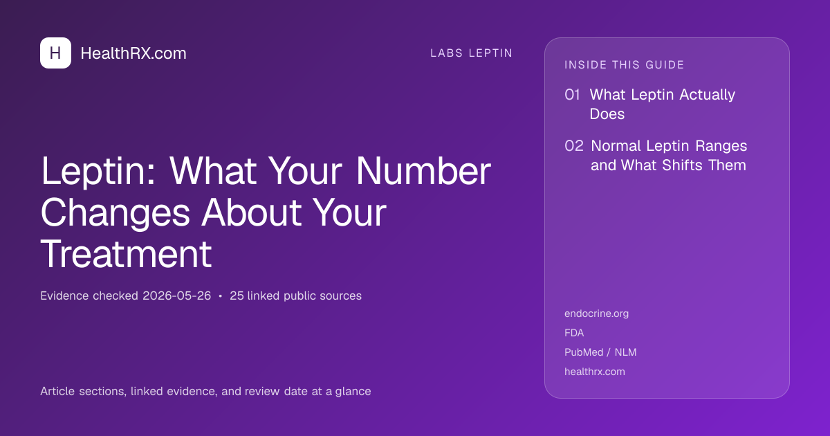 Evidence overview for Leptin: What Your Number Changes About Your Treatment