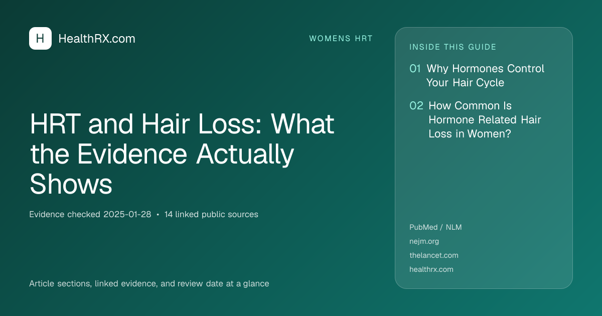Evidence overview for HRT and Hair Loss: What the Evidence Actually Shows