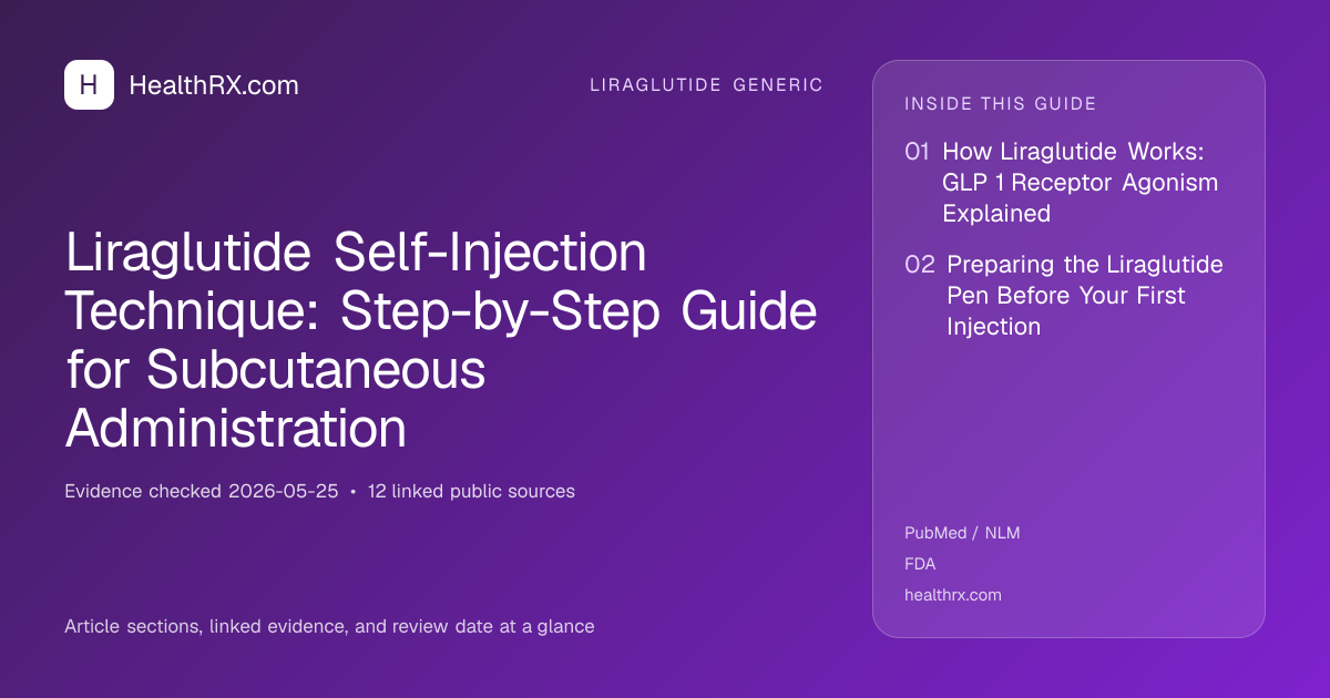 Evidence overview for Liraglutide Self-Injection Technique: Step-by-Step Guide for Subcutaneous Administration