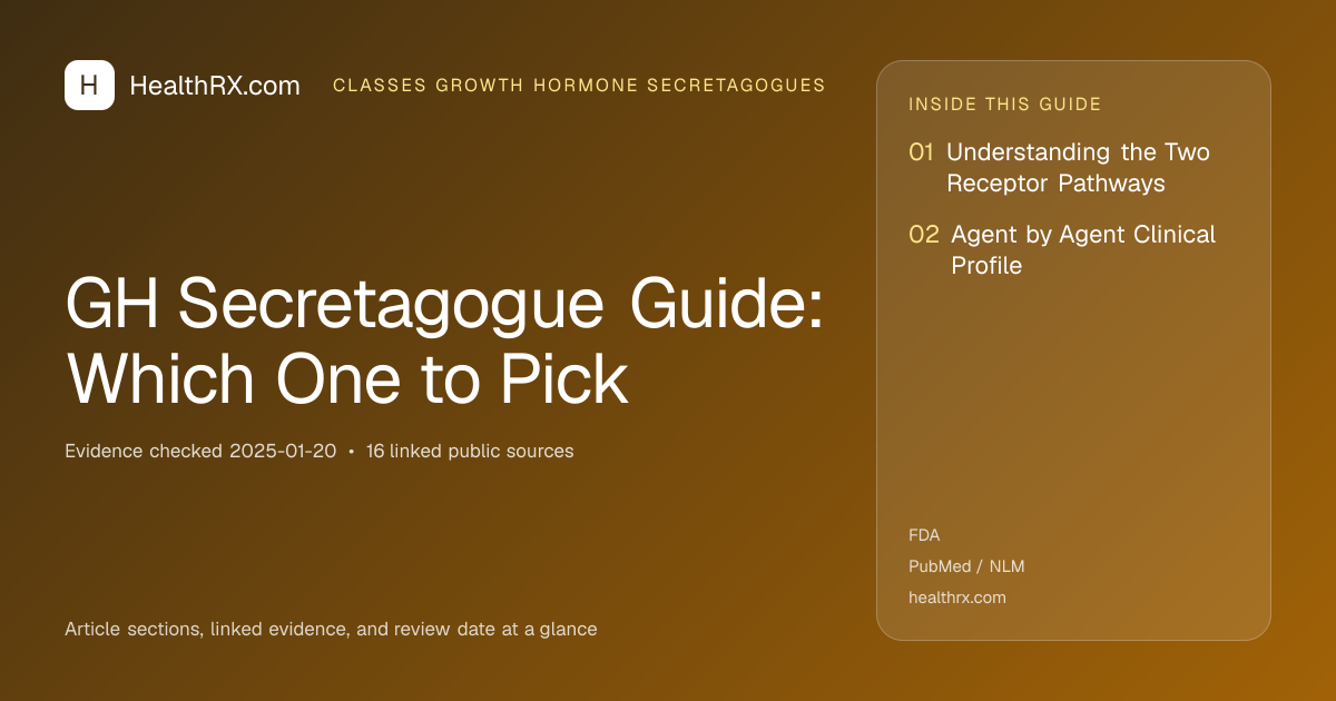 Evidence overview for GH Secretagogue Guide: Which One to Pick