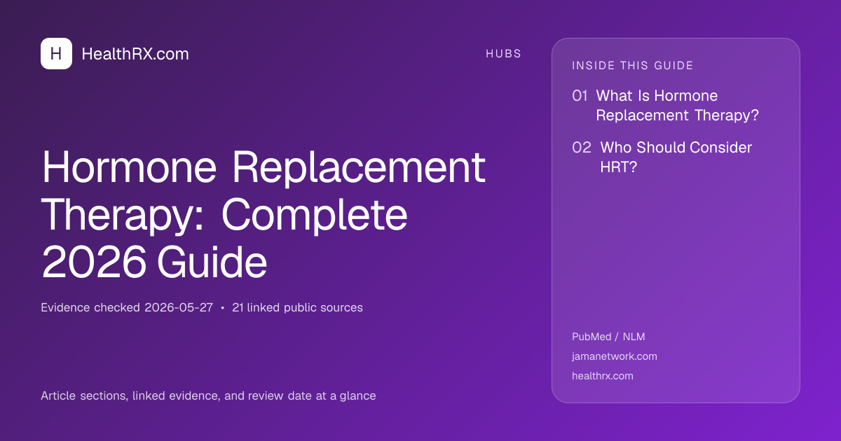 Evidence overview for Hormone Replacement Therapy: Complete 2026 Guide