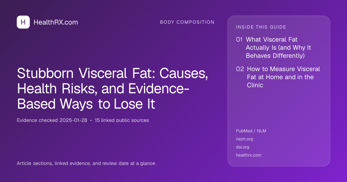 Evidence overview for Stubborn Visceral Fat: Causes, Health Risks, and Evidence-Based Ways to Lose It