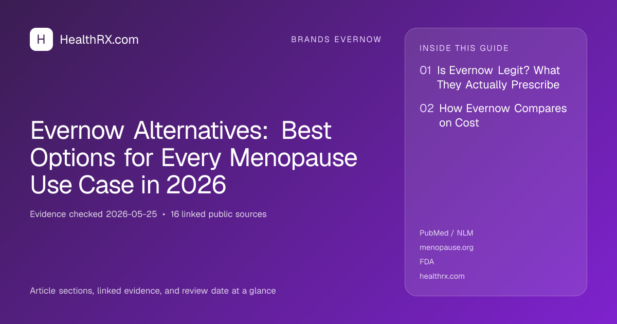 Evidence overview for Evernow Alternatives: Best Options for Every Menopause Use Case in 2026