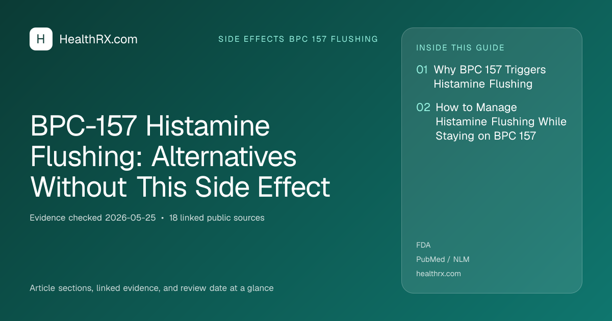 Evidence overview for BPC-157 Histamine Flushing: Alternatives Without This Side Effect