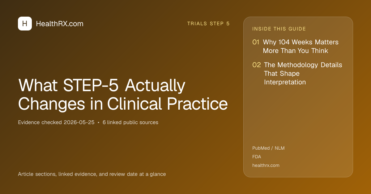 Evidence overview for What STEP-5 Actually Changes in Clinical Practice