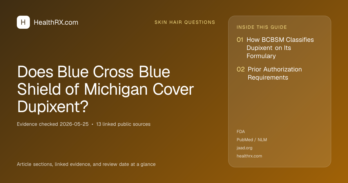 Evidence overview for Does Blue Cross Blue Shield of Michigan Cover Dupixent?