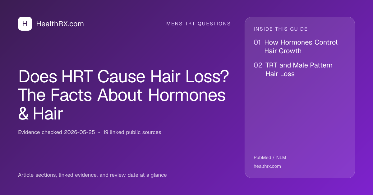 Evidence overview for Does HRT Cause Hair Loss? The Facts About Hormones & Hair