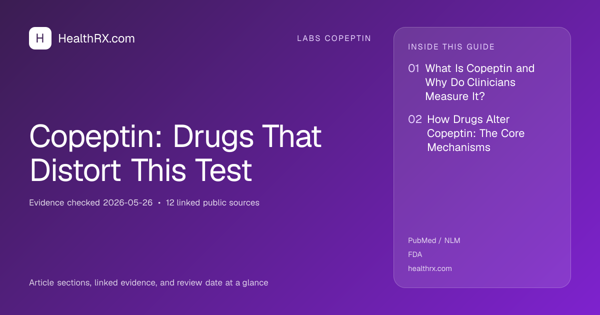 Evidence overview for Copeptin: Drugs That Distort This Test