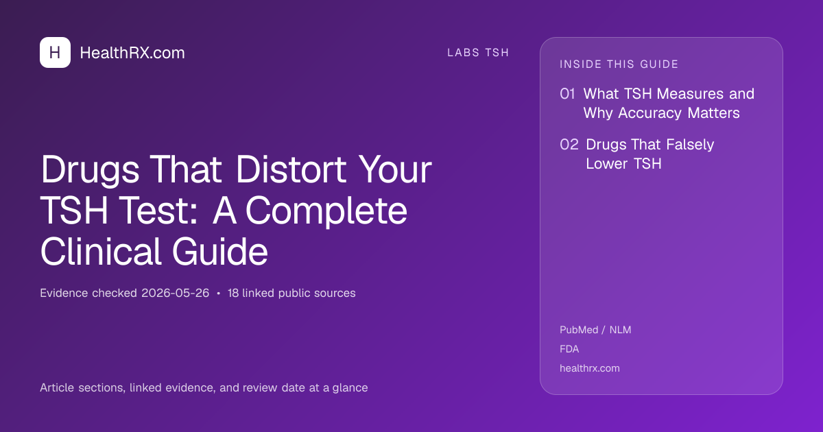 Evidence overview for Drugs That Distort Your TSH Test: A Complete Clinical Guide
