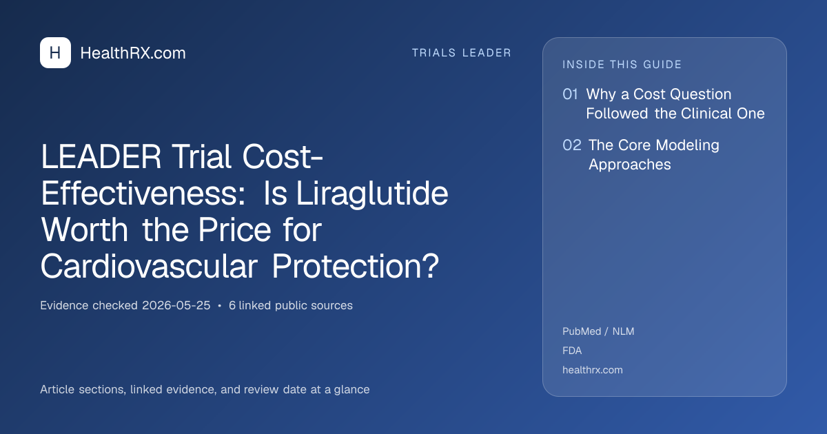 Evidence overview for LEADER Trial Cost-Effectiveness: Is Liraglutide Worth the Price for Cardiovascular Protection?