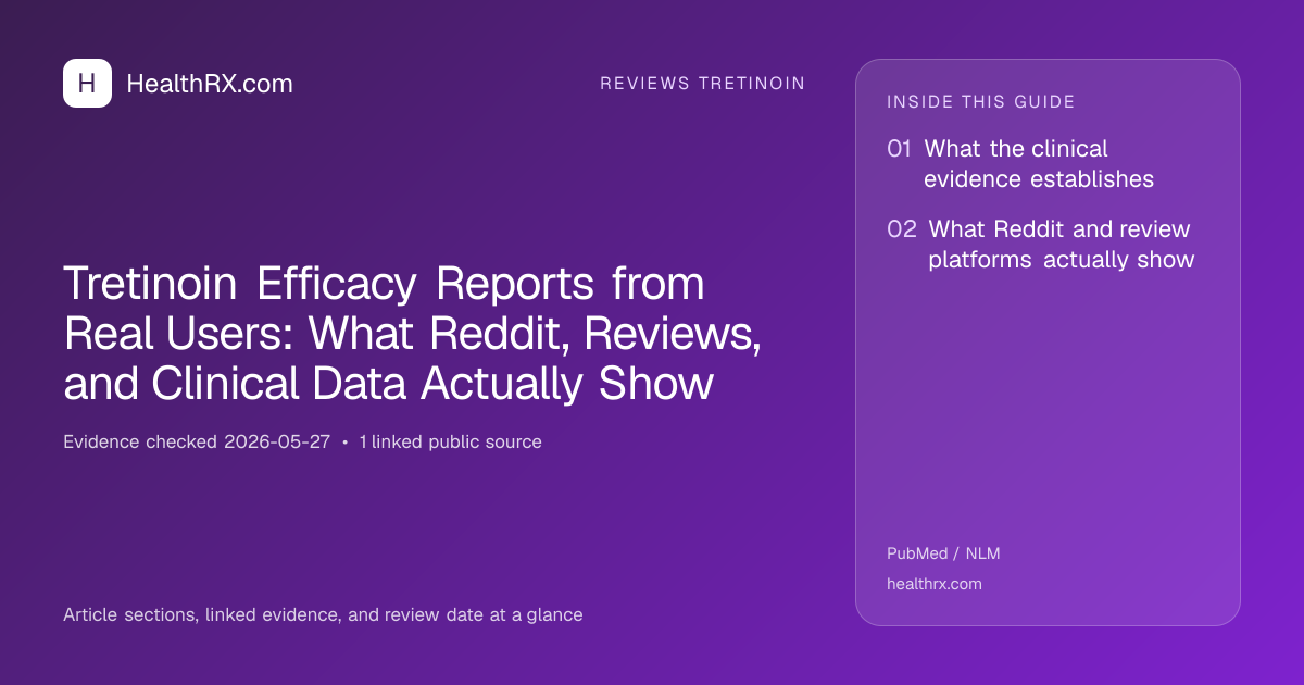 Evidence overview for reviews tretinoin: Tretinoin Efficacy Reports from Real Users: What Reddit, Reviews, and Clinical Data Actually Show