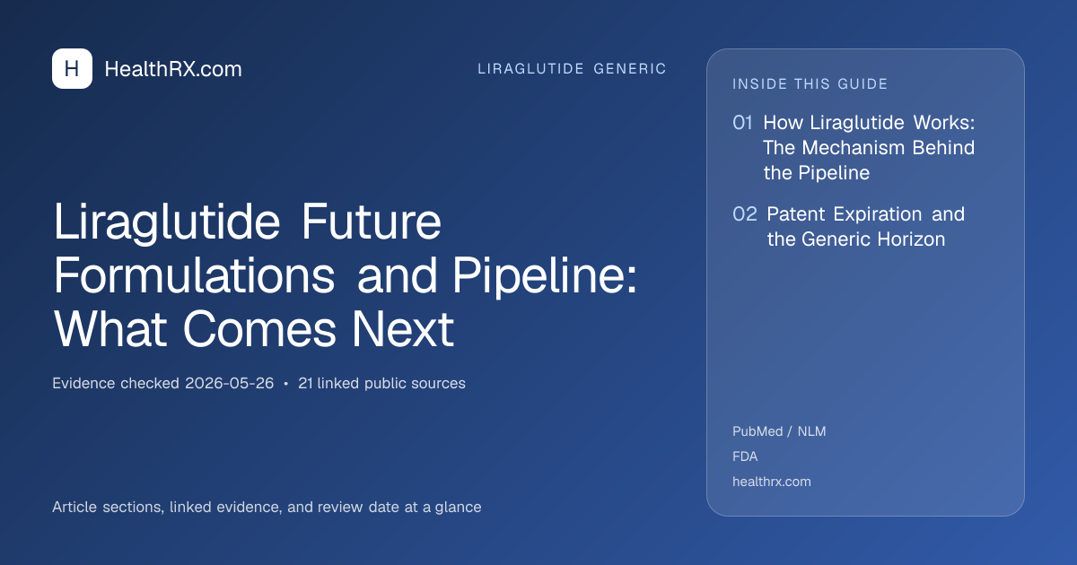 Evidence overview for Liraglutide Future Formulations and Pipeline: What Comes Next