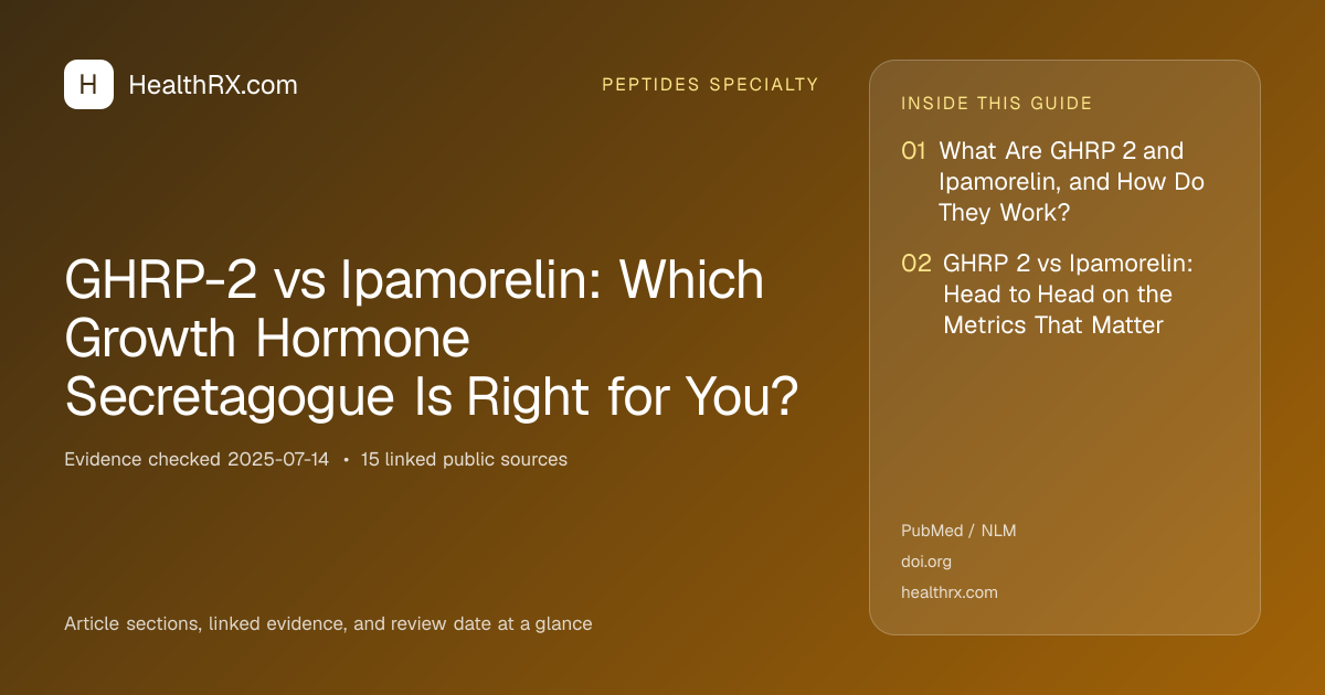 Evidence overview for GHRP-2 vs Ipamorelin: Which Growth Hormone Secretagogue Is Right for You?