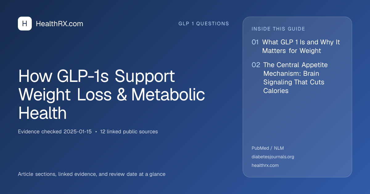 Evidence overview for How GLP-1s Support Weight Loss & Metabolic Health