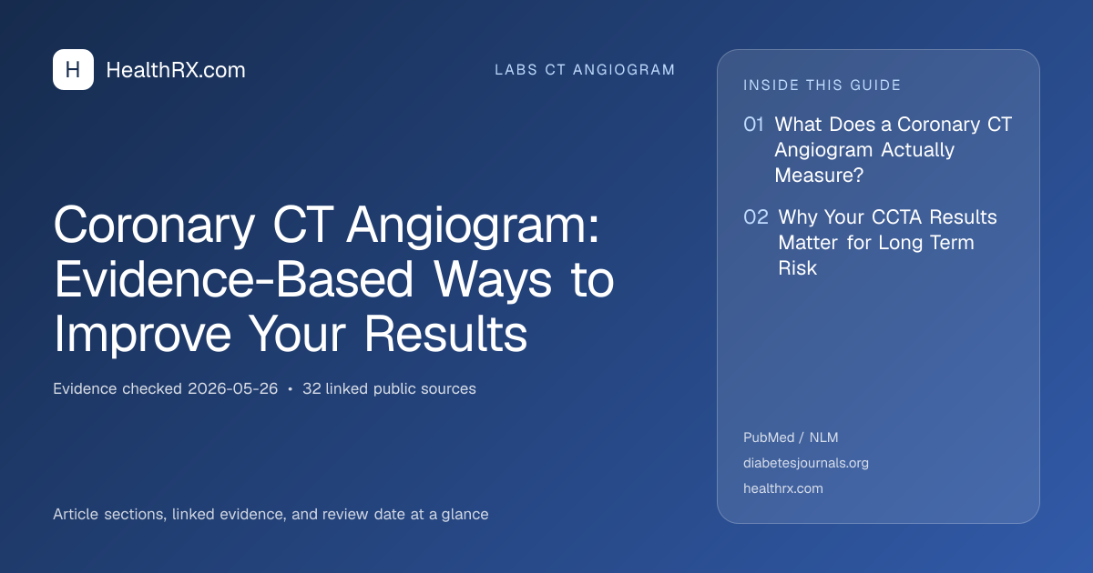 Evidence overview for Coronary CT Angiogram: Evidence-Based Ways to Improve Your Results
