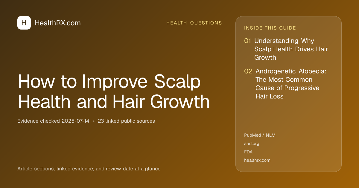Evidence overview for health questions: How to Improve Scalp Health and Hair Growth
