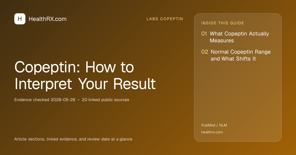 Evidence overview for Copeptin: How to Interpret Your Result
