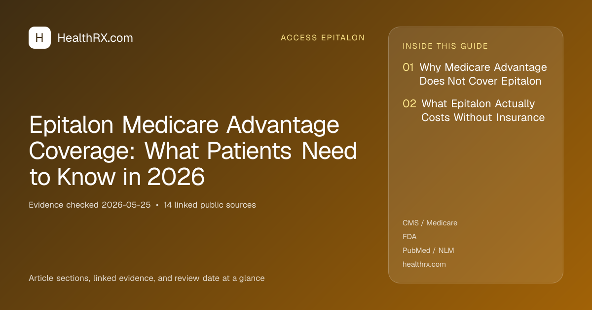 Evidence overview for Epitalon Medicare Advantage Coverage: What Patients Need to Know in 2026