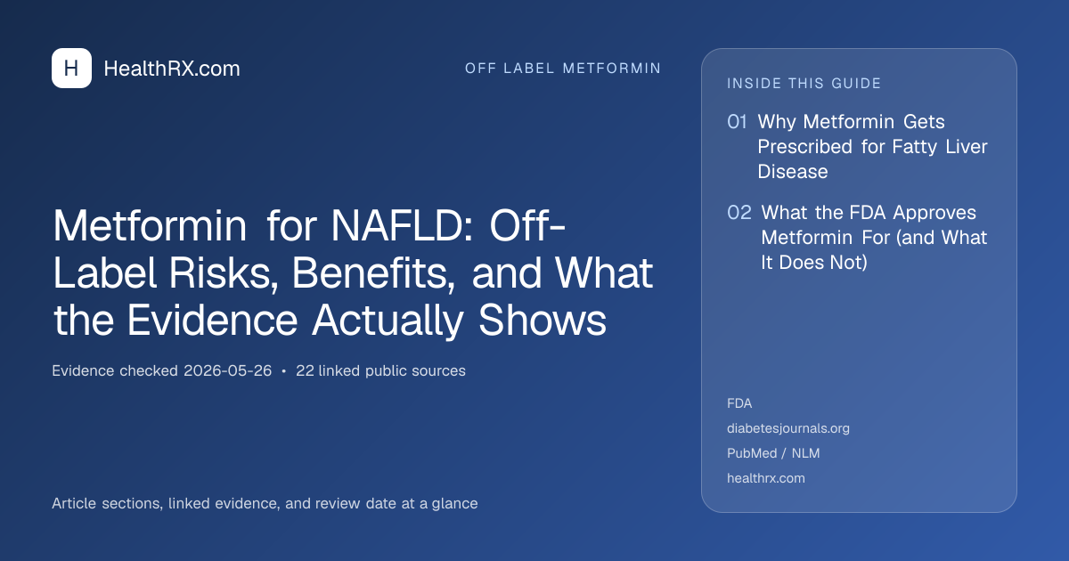 Evidence overview for Metformin for NAFLD: Off-Label Risks, Benefits, and What the Evidence Actually Shows