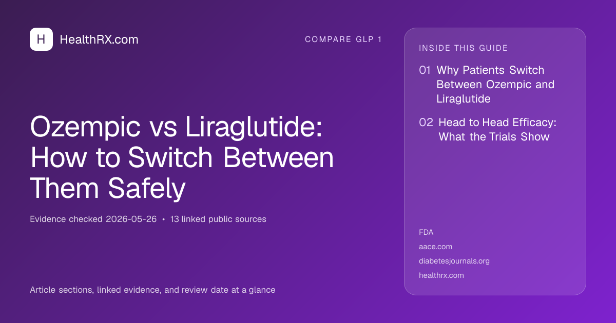 Evidence overview for Ozempic vs Liraglutide: How to Switch Between Them Safely