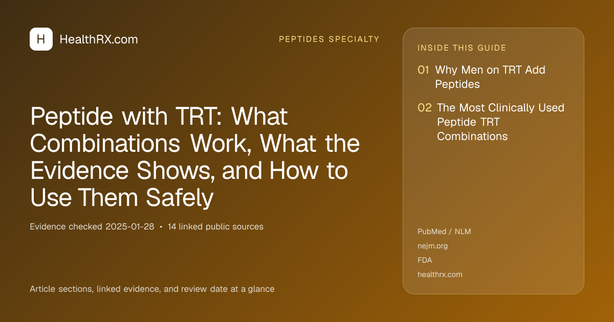 Evidence overview for Peptide with TRT: What Combinations Work, What the Evidence Shows, and How to Use Them Safely