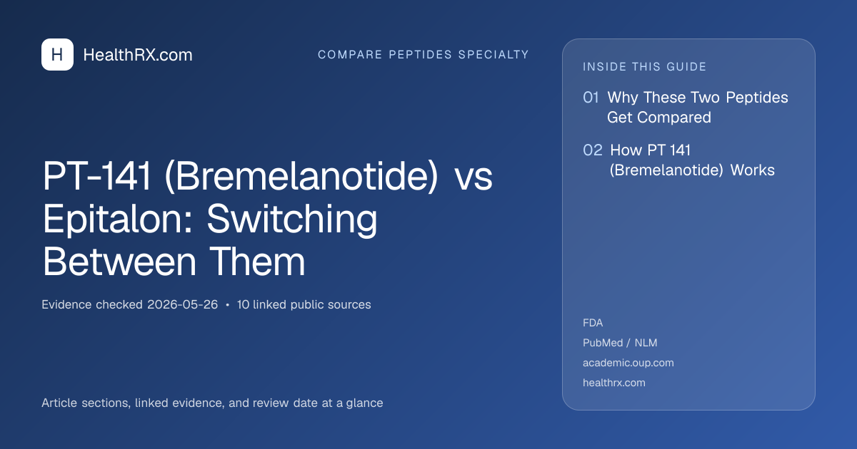 Evidence overview for PT-141 (Bremelanotide) vs Epitalon: Switching Between Them
