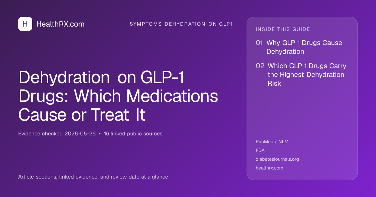 Evidence overview for Dehydration on GLP-1 Drugs: Which Medications Cause or Treat It