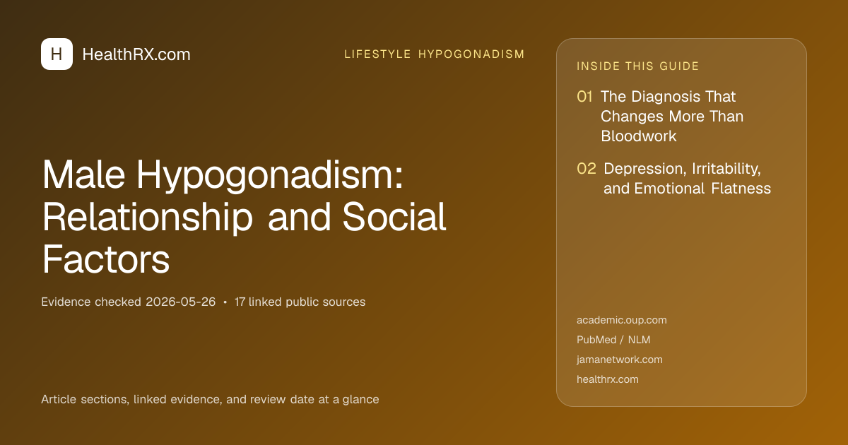 Evidence overview for Male Hypogonadism: Relationship and Social Factors