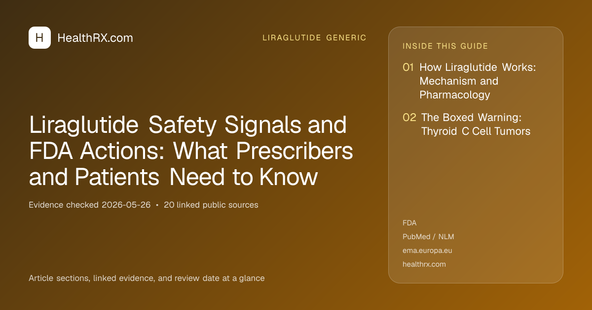 Evidence overview for Liraglutide Safety Signals and FDA Actions: What Prescribers and Patients Need to Know