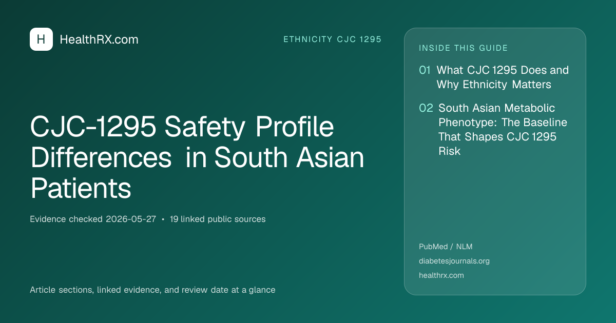 Evidence overview for CJC-1295 Safety Profile Differences in South Asian Patients