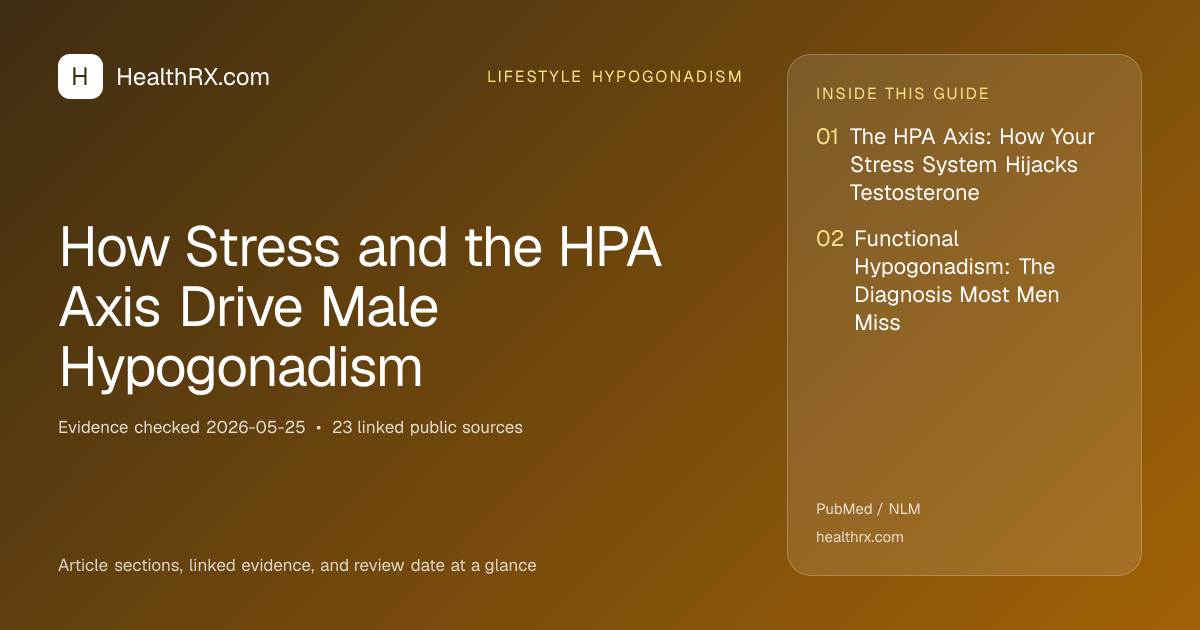 Evidence overview for How Stress and the HPA Axis Drive Male Hypogonadism