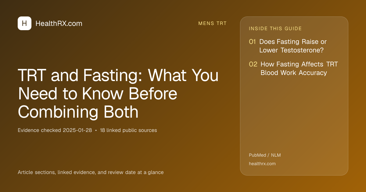 Evidence overview for TRT and Fasting: What You Need to Know Before Combining Both