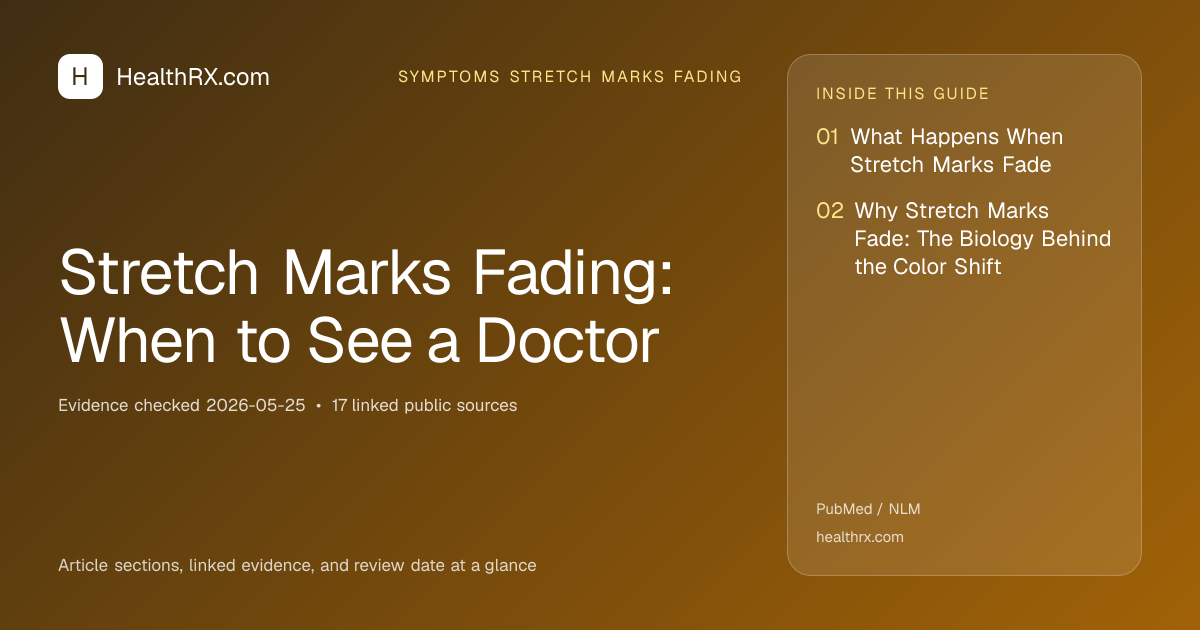Evidence overview for symptoms stretch marks fading: Stretch Marks Fading: When to See a Doctor